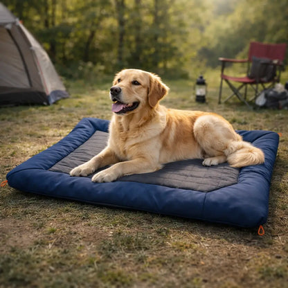 Lit pliable pour chien d'extérieur | Coussin de camping imperméable pour chien