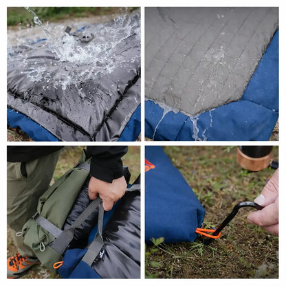 Lit pliable pour chien d'extérieur | Coussin de camping imperméable pour chien