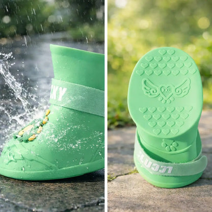 Waterproof & Non-Slip Dog Shoes | With Velcro for Rain & Snow