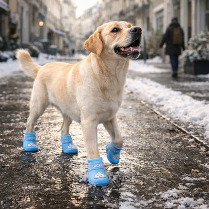 Waterproof & Non-Slip Dog Shoes | With Velcro for Rain & Snow