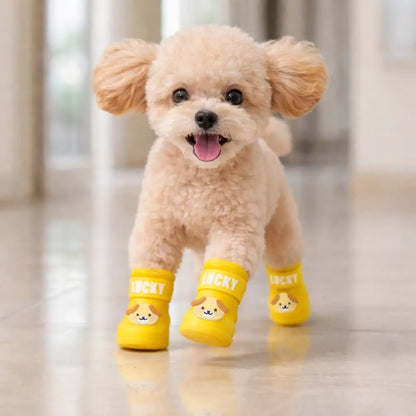 Waterproof & Non-Slip Dog Shoes | With Velcro for Rain & Snow