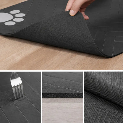 Dog Mat Feeding Area | Absorbent Bowl Mat Non-Slip