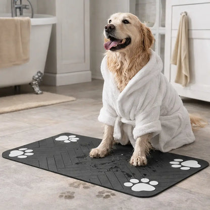 Dog Mat Feeding Area | Absorbent Bowl Mat Non-Slip
