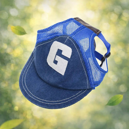 Dog Cap Sun Protection | Adjustable Dog Hat with Ear Holes