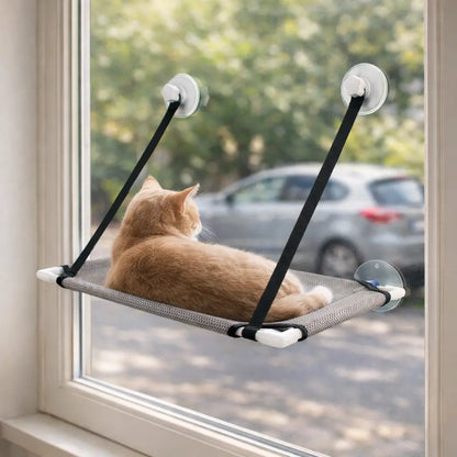 Hamac de fenêtre pour chats | Lit double pour chats avec ventouse