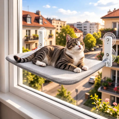 Cat Hammock Window | Foldable Window Lounger with Suction Cup