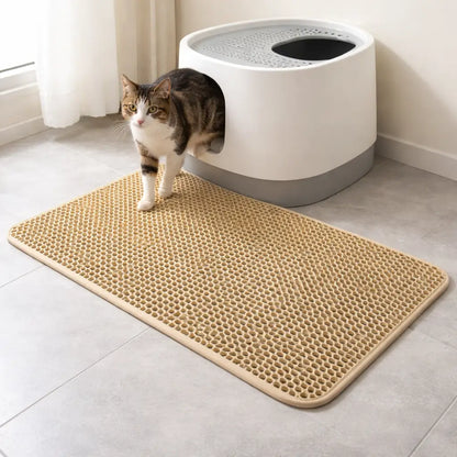 Cat Litter Mat | Double Honeycomb Cat Litter Mat EVA