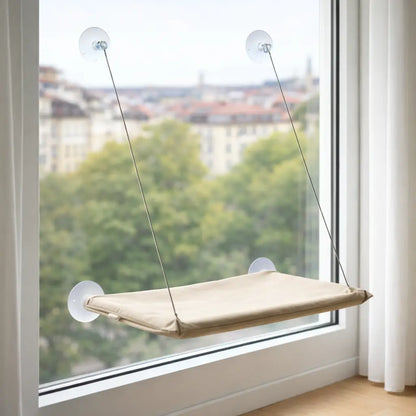 Katzen Hängematte Fenster | Fensterliege mit Saugnäpfen stabil
