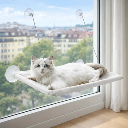 Katzen Hängematte Fenster | Fensterliege mit Saugnäpfen stabil