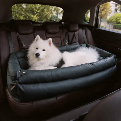 Deluxe Dog Travel Bed & Car Seat | Extra Large for Safe Transport