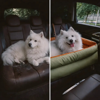 Deluxe Dog Travel Bed & Car Seat | Extra Large for Safe Transport
