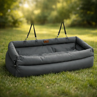 Deluxe Dog Travel Bed & Car Seat | Extra Large for Safe Transport