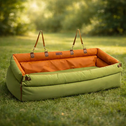 Deluxe Dog Travel Bed & Car Seat | Extra Large for Safe Transport