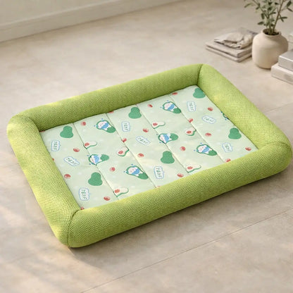 Cooling Dog Bed Summer | Breathable Cooling Mat Non-Slip