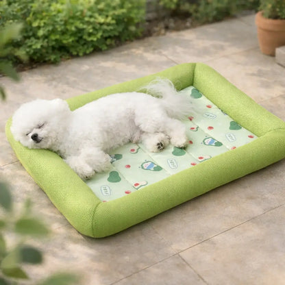 Cooling Dog Bed Summer | Breathable Cooling Mat Non-Slip