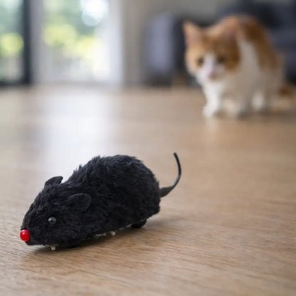 Wind-up Cat Toy Mouse | Interactive Play Fun Without Battery