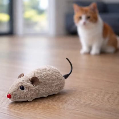 Wind-up Cat Toy Mouse | Interactive Play Fun Without Battery