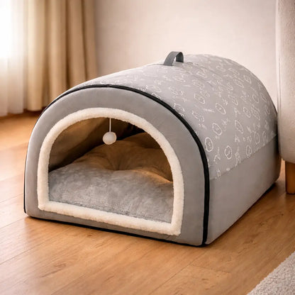 Premium Dog Bed Winter | Warm Tent Design for Medium & Large Dogs