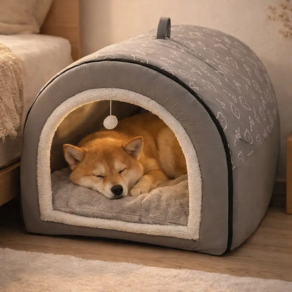 Premium Dog Bed Winter | Warm Tent Design for Medium & Large Dogs