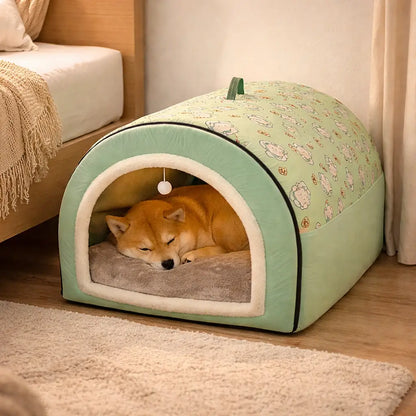 Premium Dog Bed Winter | Warm Tent Design for Medium & Large Dogs
