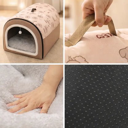 Premium Dog Bed Winter | Warm Tent Design for Medium & Large Dogs