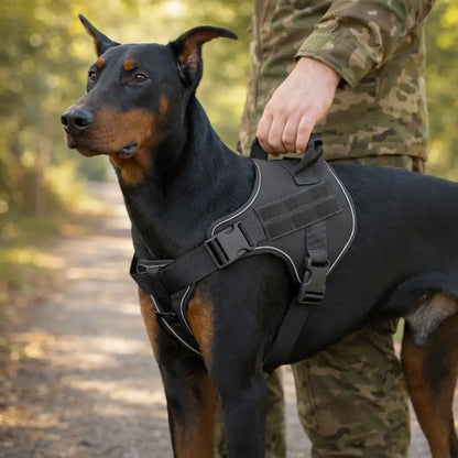 Tactical Dog Harness with Handle | Durable, Adjustable & Reflective