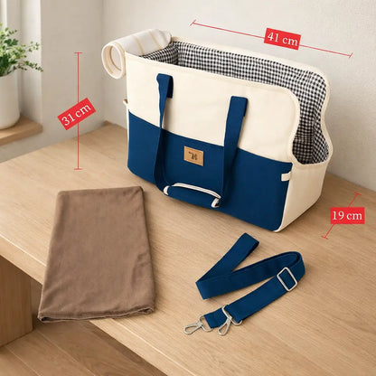 Comfortable dog carrier | With shoulder strap for travel
