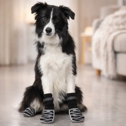 Hundesocken Anti-Rutsch | Wasserdichter Pfotenschutz für drinnen & draußen