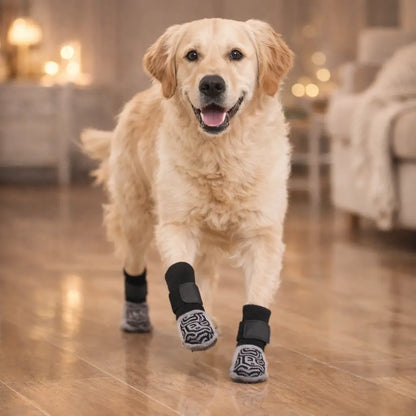 Hundesocken Anti-Rutsch | Wasserdichter Pfotenschutz für drinnen & draußen