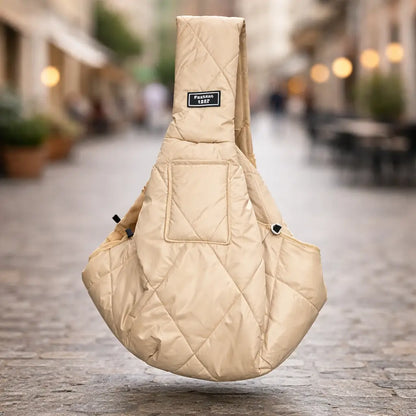 Dog Carrier Sling | Hands-Free & Warm for Small Dogs