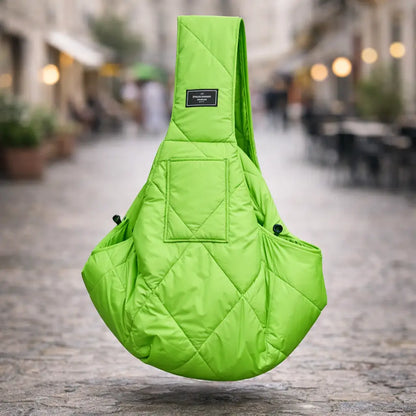 Dog Carrier Sling | Hands-Free & Warm for Small Dogs