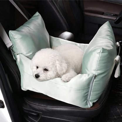 Siège auto portable pour chien | Lit de voyage étanche avec harnais