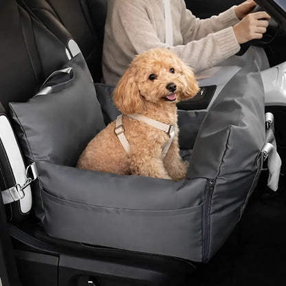 Siège auto portable pour chien | Lit de voyage étanche avec harnais