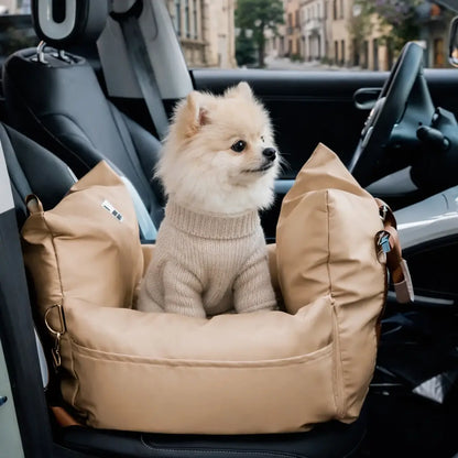 Siège auto portable pour chien | Lit de voyage étanche avec harnais