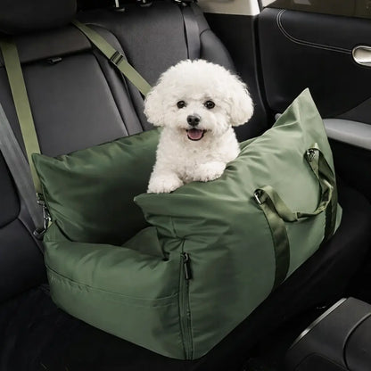 Siège auto portable pour chien | Lit de voyage étanche avec harnais