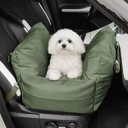 Siège auto portable pour chien | Lit de voyage étanche avec harnais