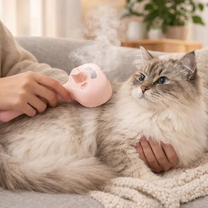 Cat Brush | Steam Brush for Cats Against Hair & Knots