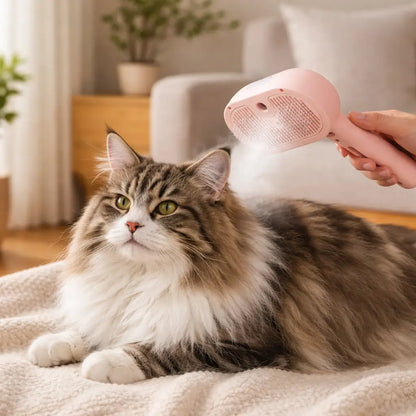Cat Brush | Steam Brush for Cats Against Hair & Knots
