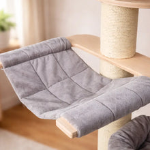 Large Cat Scratching Post | Sturdy with Lounging Areas & Hammock