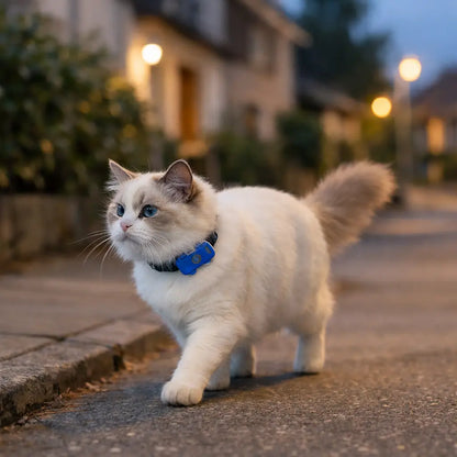 GPS Tracker Cat | Real-Time Tracking with App & QR Code Finder