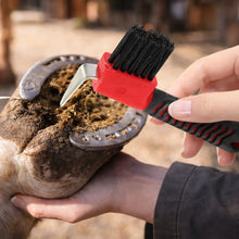 Hoof Scraper with Brush | Stainless Steel Hoof Cleaner for Horse Care