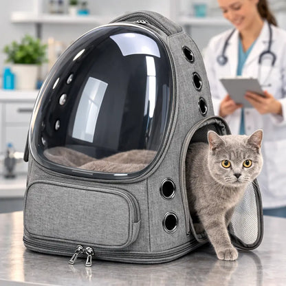 Katzen Rucksack Transporttasche | Atmungsaktiver Katzenrucksack Reise
