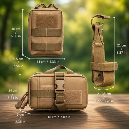 Hundegeschirr Taschen MOLLE Set | Taktische Hundetasche Outdoor