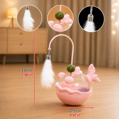 Cat Toy with Catnip & Treat Dispenser | Interactive Treat Ball