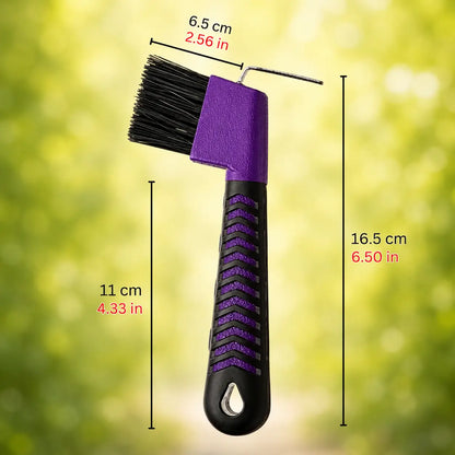 Hoof Scraper with Brush | Stainless Steel Hoof Cleaner for Horse Care