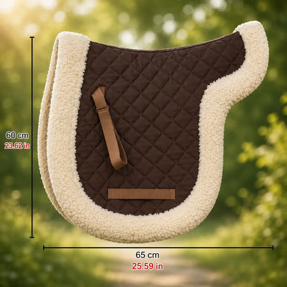Horse Saddle Pad Riding | Sheepskin & Shock Absorbing
