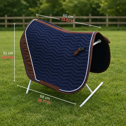 Cotton Composite Saddle Pad for Horses | Blue