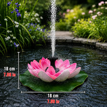 Solar Lotus Springbrunnen | Vogelbad Fontäne