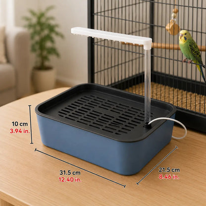 Abreuvoir pour oiseaux avec douche de pluie | Bain électrique pour oiseaux avec pompe