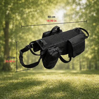 Tactical Dog Harness with Pockets | Modular Training Vest
